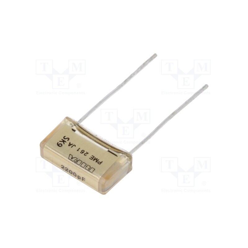 1 pcs x KEMET - PME261JA4220KR19T0 - Capacitor: paper, 2.2nF, 500VAC, 10.2mm, ±10%, THT, PME261, 1000VDC