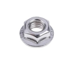 200 pcs - RS PRO, Plain Stainless Steel Flanged Hex Nut, DIN 6923, M6