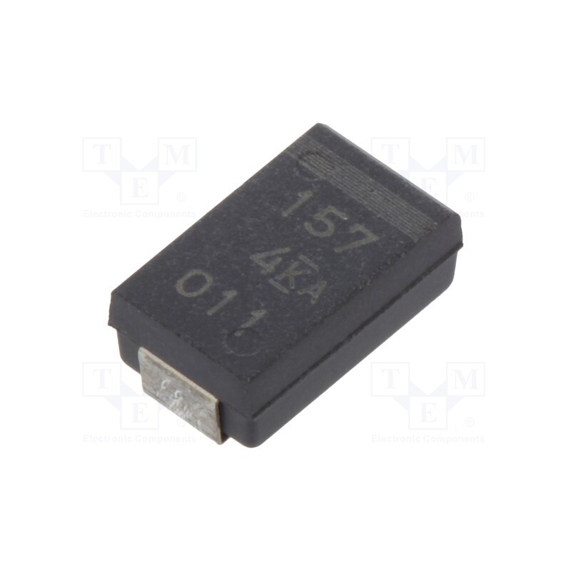 1 pcs x KEMET - T599D157M004ATE045 - Capacitor: tantalum-polymer, low ESR, 150uF, 4VDC, D, 2917, SMD