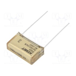 1 pcs x KEMET - P409CE104M275AH101 - Capacitor: paper, X2, 100nF, 275VAC, 20.3mm, ±20%, THT, P409, 630VDC