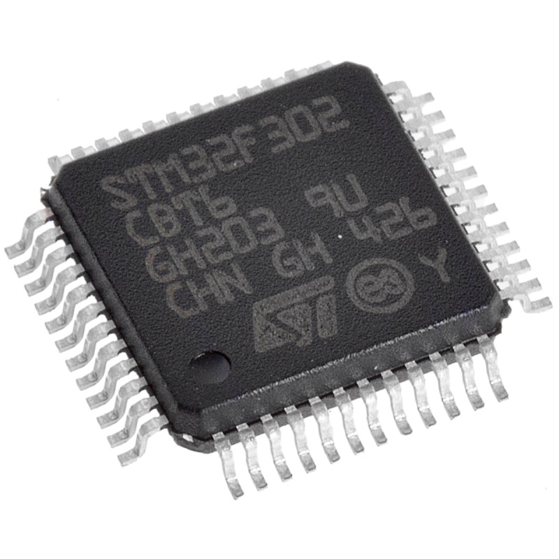 2 pcs - STMicroelectronics STM32F302CBT6, 32bit ARM Cortex M4 Microcontroller, STM32F3, 72MHz, 128 kB Flash, 48-Pin LQFP