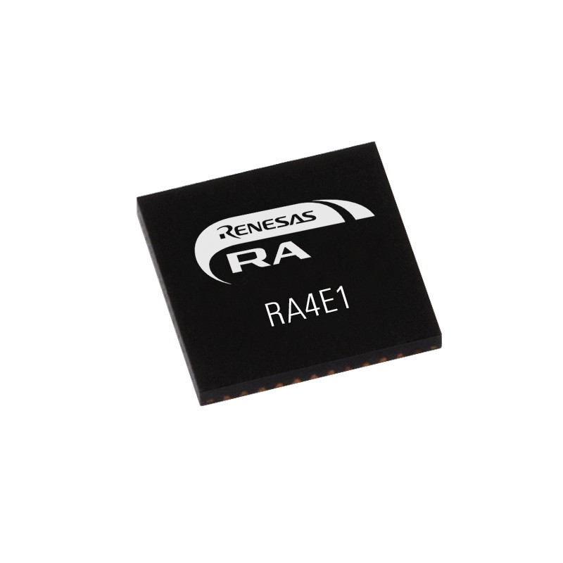 2 pcs - Renesas Electronics R7FA4E10D2CNEAA0, 32bit ARM Cortex M33 Microcontroller, RA4E1, 100MHz, 512 kB Flash, 48-Pin QFN