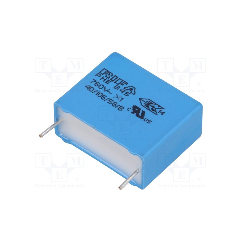 1 pcs x KEMET - PHE845VD6100MR06L2 - Capacitor: polypropylene, 100nF, 26x11x21.5mm, THT, ±20%, 22.5mm