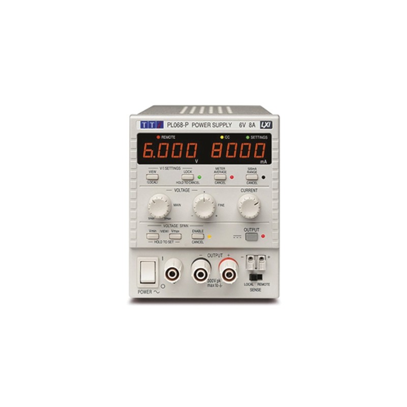 1 pcs - Aim-TTi PL-P Series Digital Bench Power Supply, 0 - 6V, 0 - 8A, 1-Output, 94W - RS Calibrated