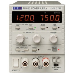 1 pcs - Aim-TTi PL Series Digital Bench Power Supply, 0 - 120V, 0 - 750mA, 1-Output, 90W - RS Calibrated