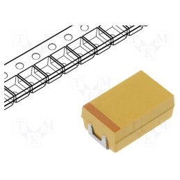 10 pcs x KYOCERA AVX - TCJY476M016R0070 - Capacitor: tantalum-polymer, low ESR, 47uF, 16VDC, Y, 2917, TCJ, SMD