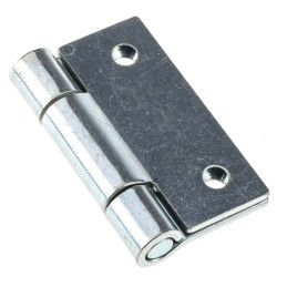 1 Pack of 2 - Pinet Steel Butt Hinge, Screw Fixing, 50mm x 50mm x 2mm