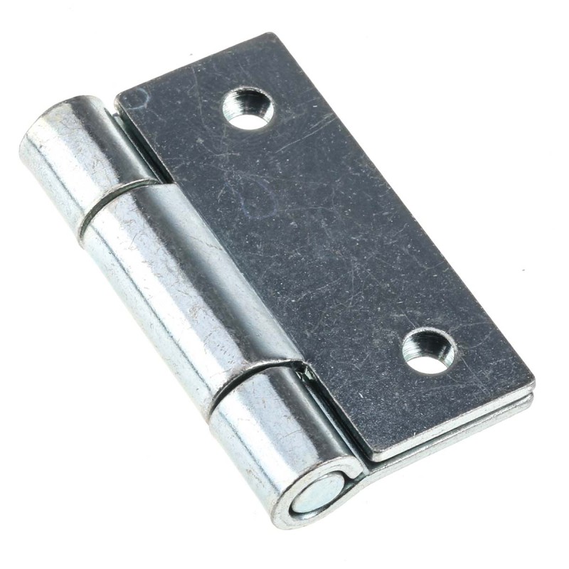 1 Pack of 2 - Pinet Steel Butt Hinge, Screw Fixing, 50mm x 50mm x 2mm