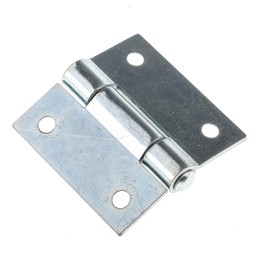 1 Pack of 2 - Pinet Steel Butt Hinge, Screw Fixing, 50mm x 50mm x 2mm