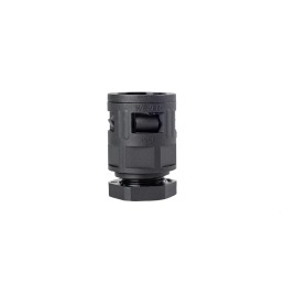 4 pcs - RS PRO Fixed Straight, Conduit Fitting, 17mm Nominal Size, M20 x 1.5, Polyamide, Black