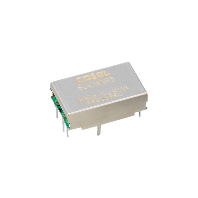 1 pcs - Cosel DC-DC Converter, ±15V dc/ 50mA Output, 9 - 18 V dc Input, 1.5W, Through Hole, +85°C Max Temp -40°C Min Temp
