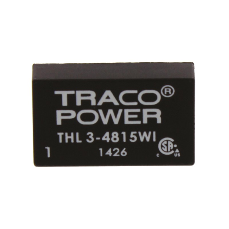 1 pcs - TRACOPOWER THL 3WI DC-DC Converter, 24V dc/ 125mA Output, 18 - 75 V dc Input, 3W, Through Hole, +85°C Max Temp