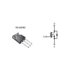 2 pcs - N-Channel MOSFET, 20 A, 850 V TO-247AC Vishay SIHG24N80AEF-GE3