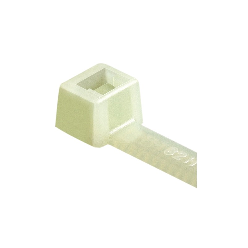 1 Bag of 100 - HellermannTyton Cable Tie, Inside Serrated, 245mm x 4.6 mm, Natural Polyamide 6.6 (PA66), Pk-100