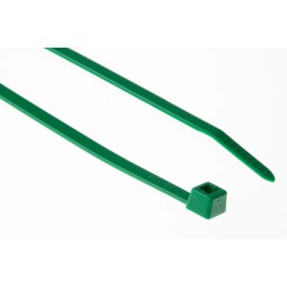 1 Bag of 100 - HellermannTyton Cable Tie, 200mm x 4.6 mm, Green Polyamide 6.6 (PA66), Pk-100