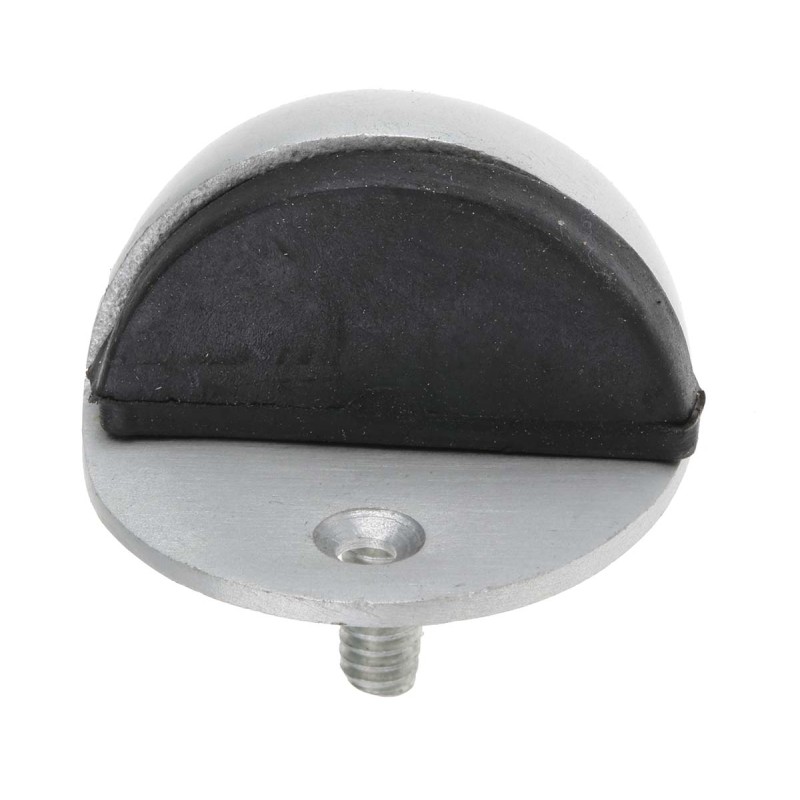 1 Pack of 2 - RS PRO Silver Aluminium Domed Door Stop