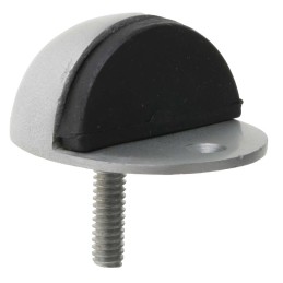 1 Pack of 2 - RS PRO Silver Aluminium Domed Door Stop