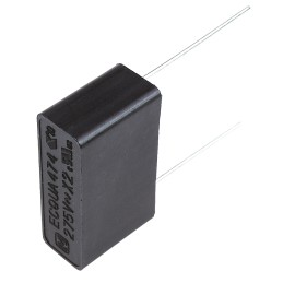 50 pcs - Panasonic ECQUA Polypropylene Film Capacitor, 275V ac, ±10%, 470nF, Through Hole