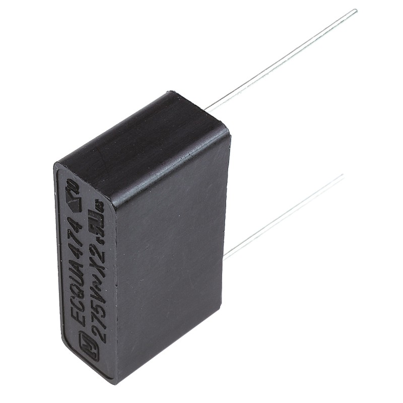 50 pcs - Panasonic ECQUA Polypropylene Film Capacitor, 275V ac, ±10%, 470nF, Through Hole