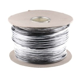 1 Reel of 100 M - RS PRO 2 Core Power Cable, 1.5 mm², 100m, Black PVC Sheath, 3182Y, 15 A, 500 V