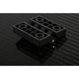 1 Pack of 2 - RS PRO Matt Nylon Butt Hinge, Screw Fixing, 64mm x 64mm x 13mm