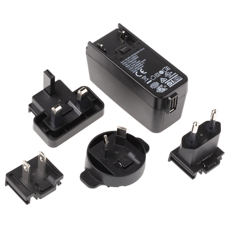 1 pcs - Friwo 11W Plug-In AC/DC Adapter 5V dc Output, 2.2A Output