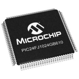2 pcs - Microchip PIC24FJ1024GB610-I/PT, 16bit PIC Microcontroller, PIC24F, 32MHz, 1.024 MB Flash, 100-Pin TQFP