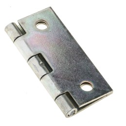 1 Pack of 2 - Pinet Steel Butt Hinge, 50mm x 40mm x 1.2mm