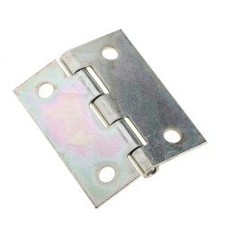 1 Pack of 2 - Pinet Steel Butt Hinge, 50mm x 40mm x 1.2mm