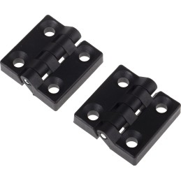 1 Pack of 2 - RS PRO Nylon Butt Hinge, Screw Fixing, 48mm x 48mm x 10.5mm
