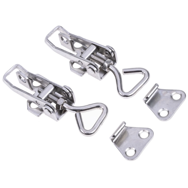1 Pack of 2 - RS PRO Stainless Steel Toggle Latch, 75 x 26.5 x 16.5mm