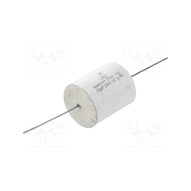 1 pcs x Jb Capacitors - JSX-22U/250-5% - Capacitor: polypropylene, 22uF, 250VDC, ±5%, Ø33.5x46mm, -55÷85°C