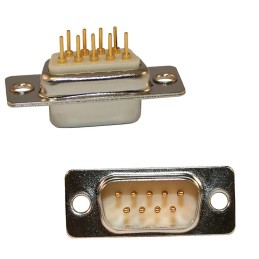 1 pcs - Norcomp 172 25 Way Through Hole D-sub Connector Plug, 2.54mm Pitch, with 4-40 Spacer/Board Lock