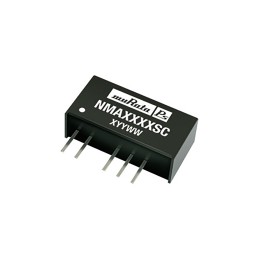 1 pcs - Murata Power Solutions NMA DC-DC Converter, ±12V dc/ ±42mA Output, 21.6 - 26.4 V dc Input, 1W, Through Hole,