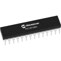 2 pcs - Microchip PIC18F2680-I/SP, 8bit PIC Microcontroller, PIC18F, 40MHz, 64 kB Flash, 28-Pin SPDIP