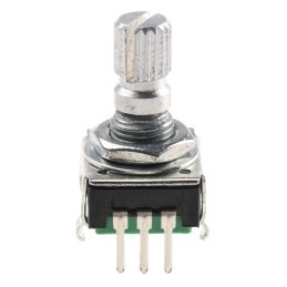1 pcs - Bourns 24 Pulse Incremental Mechanical Rotary Encoder with a 6 mm Knurl Shaft (Not Indexed), Through Hole