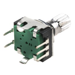 1 pcs - Bourns 24 Pulse Incremental Mechanical Rotary Encoder with a 6 mm Knurl Shaft (Not Indexed), Through Hole
