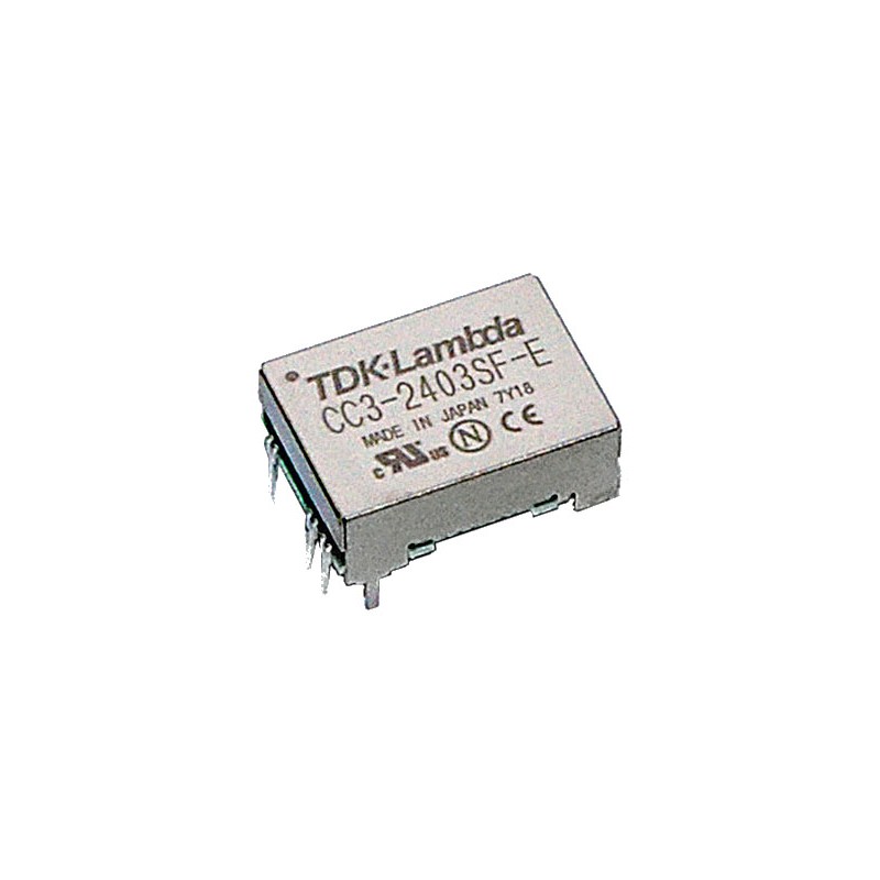 1 pcs - TDK-Lambda CC-E DC-DC Converter, 5V dc/ 0.6A Output, 4.5, 9 V dc Input, 3W, Through Hole, +85°C Max Temp -40°C Min Temp