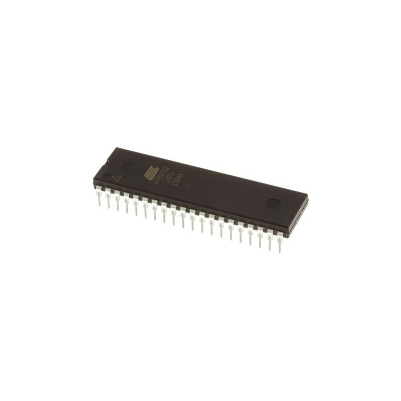 2 pcs - Microchip AT89S52-24PU, 8bit 8051 Microcontroller, AT89, 24MHz, 8 kB Flash, 40-Pin PDIP