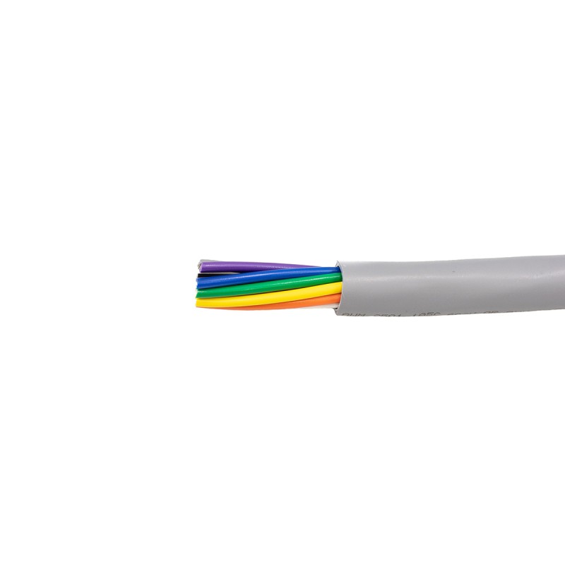 305 pcs - Alpha Wire Control Cable, 15 Cores, 0.35 mm², Unscreened, 305m, Grey PVC Sheath, 22 AWG