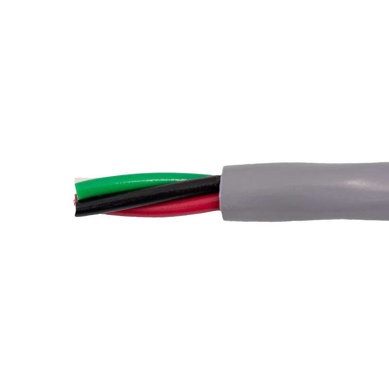 305 pcs - Alpha Wire Control Cable, 5 Cores, 0.81 mm², Unscreened, 305m, Grey PVC Sheath, 18 AWG
