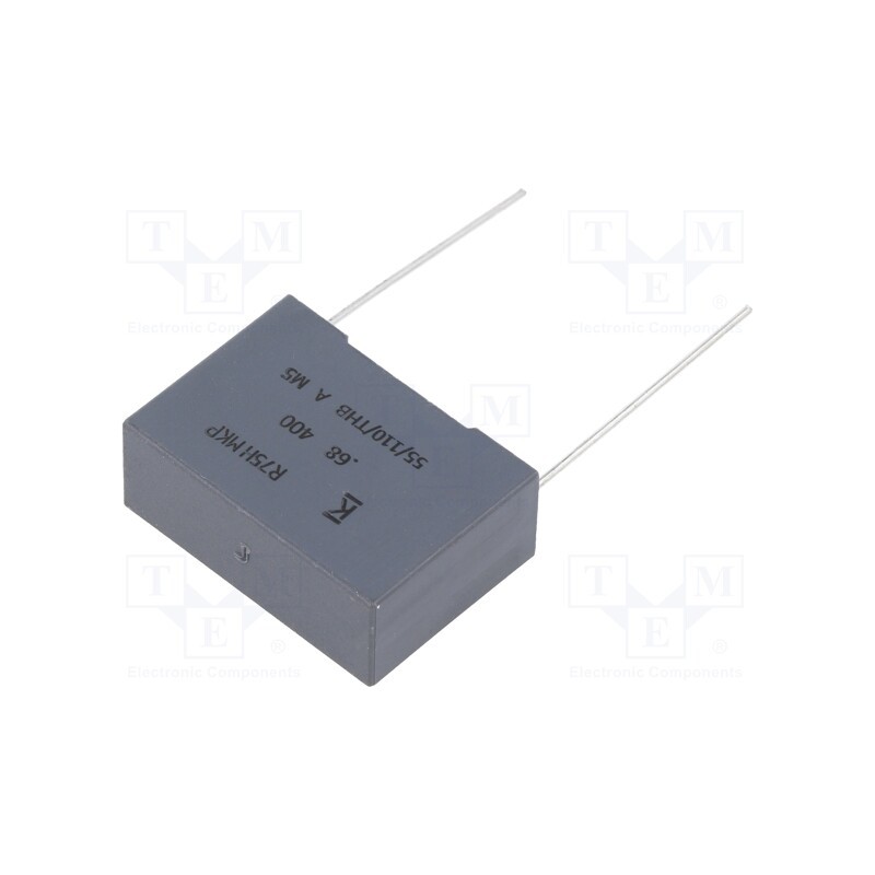 1 pcs x KEMET - R75MN368050H3J - Capacitor: polypropylene, 680nF, 26.5x10x18.5mm, THT, ±5%, 22.5mm