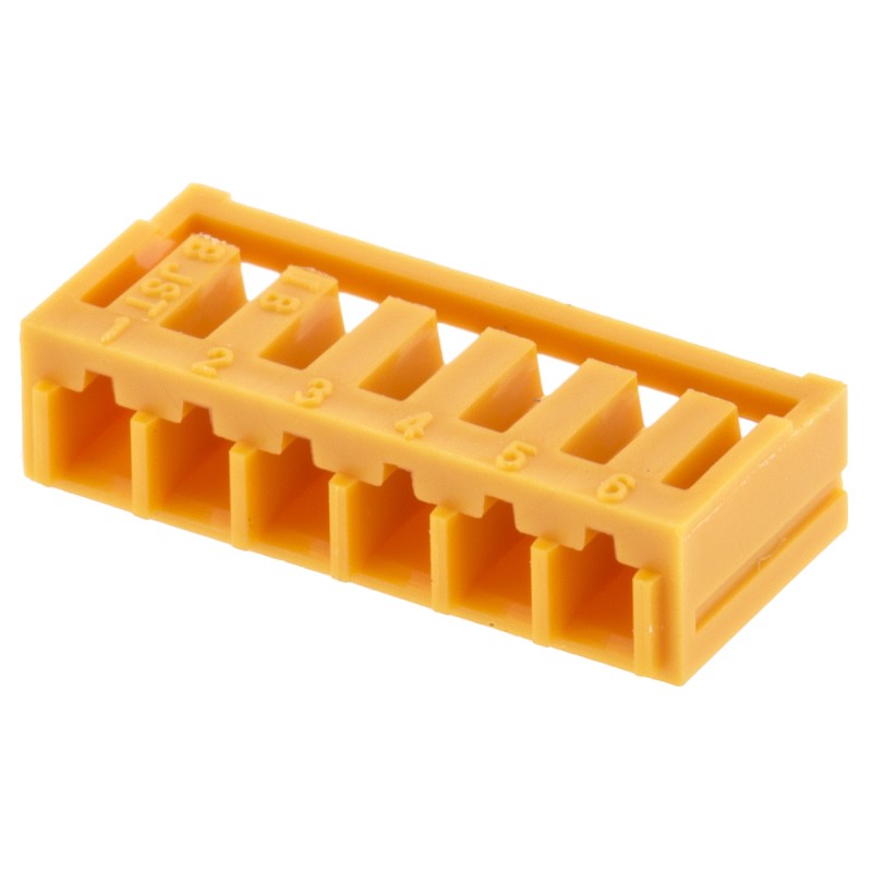 10 pcs - JST, SAN Connector Housing, 2mm Pitch, 6 Way, 1 Row