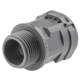 4 pcs - PMA Straight, Conduit Fitting, 20mm Nominal Size, M20, PA 6, Grey