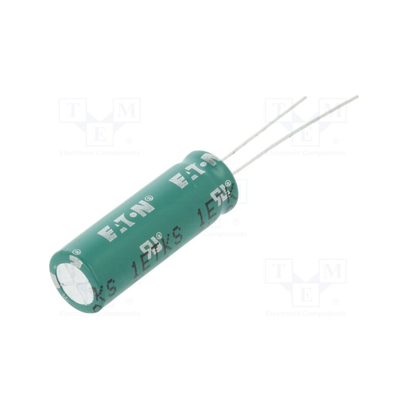 1 pcs x EATON ELECTRONICS - HV1030-2R7106-R - Supercapacitor, THT, 10F, 2.7VDC, -10÷30%, Ø10x31.5mm, 34mΩ, 23uA