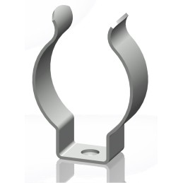 25 pcs - RS PRO 10mm Steel Spring Clip, 8.3mm x 13.1mm x 6.35mm, 2.5mm