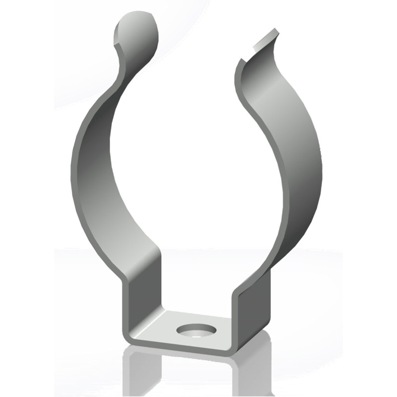 25 pcs - RS PRO 10mm Steel Spring Clip, 8.3mm x 13.1mm x 6.35mm, 2.5mm