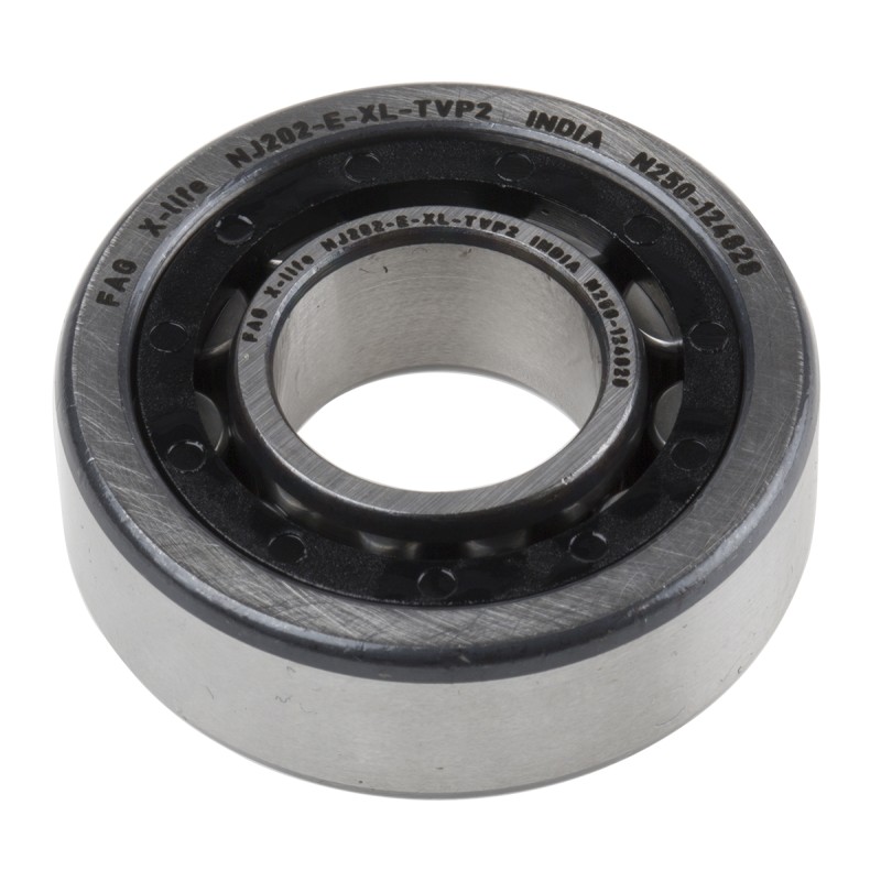 1 pcs - FAG NJ202-E-XL-TVP2 15mm I.D Cylindrical Roller Bearing, 35mm O.D