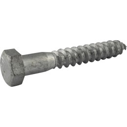 25 pcs - Steel Coach Bolt, 3/8in x 5in