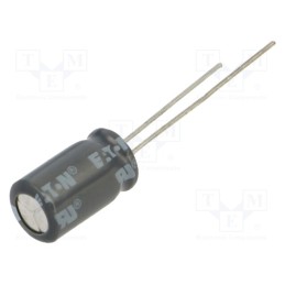 1 pcs x EATON ELECTRONICS - HS0814-3R8106-R - Supercapacitor, THT, 10F, 3.8VDC, ±20%, Body dim: Ø8.5x15.5mm, 2uA